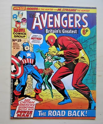 Buy The Avengers #19 - Uk Marvel Comics - Doctor Strange - 1974 (fn-) • 2.95£