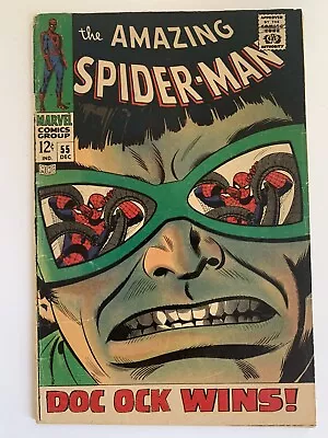 Buy Amazing Spider-man #55 3.0 Gd/vg 1967 Doc Ock Wins! Marvel Comics • 48.13£