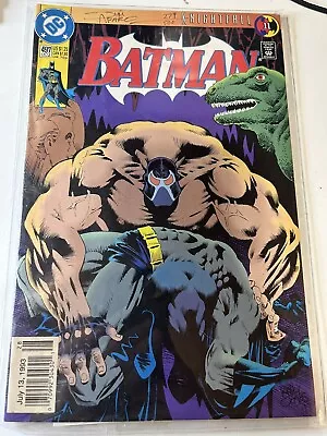 Buy Batman #497 Signed By Jim Aparo W/ Coa /500 Comic 1993 Nm Dc Knightfall 11 • 69.12£