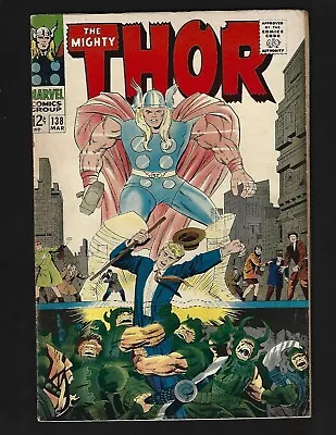 Buy Thor #138 FN- Kirby 2nd Ulik The Troll Early Sif Warriors Three 1st Wazir & Ogur • 14.76£