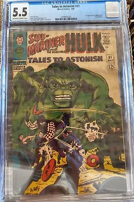 Buy Tales To Astonish #81 CGC 5.5 1st Appearance Of Boomerang! • 58.25£