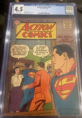 Buy Action Comics Superman #213 1956 CGC 4.5 • 283.46£