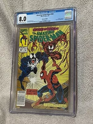 Buy Amazing Spider-Man #362 CGC Graded 8.0 Marvel Comics 5/92 1992 Newsstand Edition • 31.08£