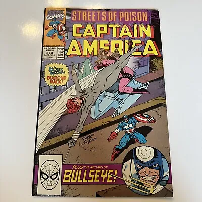 Buy * Captain America # 373 * 1st Cameo Leon Hoskins ! Copper Age Marvel Comics 1990 • 1.01£
