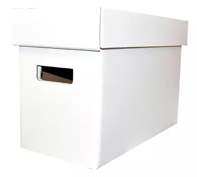 Buy Short Cardboard Comic Book Storage Box Holds 150-175 Comics Stackable Boxes • 16.66£