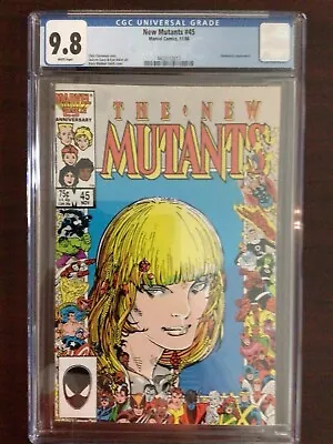 Buy CGC 9.8 New Mutants 45 25th Anniversary Cover White Pages • 58.25£