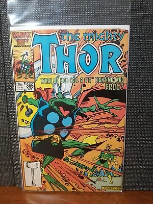 Buy The Mighty Thor #366 (1986 Marvel Comics) Direct Ed - Thor, Frog Of Thunder VF • 11.61£