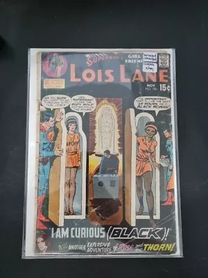 Buy Superman's Girlfriend Lois Lane 106 I Am Curious Black Curt Swan Cover Art 1970 • 60.68£
