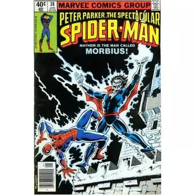 Buy Spectacular Spider-Man #38 Newsstand  - 1976 Series Marvel Comics Fine Minus [f* • 2.87£