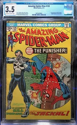 Buy Amazing Spider-Man #129 (vol 1), Feb 1974 - CGC 3.5 - First Punisher Appearance • 834.85£
