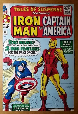 Buy Captain America Iron Man Tales Of Suspense 59 Marvel Comics Poster By Jack Kirby • 11.65£