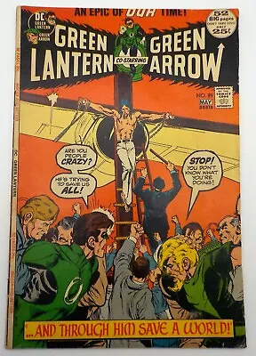Buy GREEN LANTERN GREEN ARROW #89 Crucifixion Cover • 8.53£