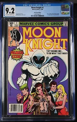 Buy Moon Knight #1 - CGC 9.2 - Newsstand 1980 - OW/W - 4347238018 -1st Raoul Bushman • 73.91£