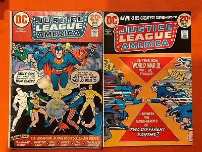 Buy JUSTICE LEAGUE Of AMERICA #107-108 VG 1973 DC Comics Bronze Earth-s • 6.21£