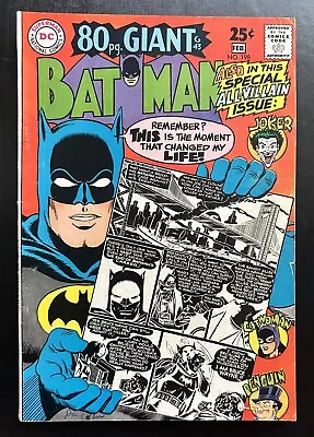 Buy (1968) BATMAN #198 80 Pg Giant (G43) Origin Story Reprint (#47)! Joker! Catwoman • 31.06£