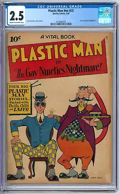 Buy Plastic Man #nn #2 CGC Graded 2.5 GD+ Quality Comics 1944 • 291.19£