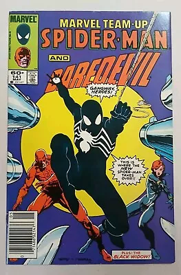 Buy Marvel Team-Up #141 Spider-Man Daredevil KEY 2nd App Black Suit 1984 VF-NM+ • 42.71£