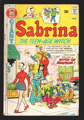 Buy Sabrina The Teen-Age Witch #15 1973-Archie-Betty & Veronica-Giant Edition-G/VG • 30.44£