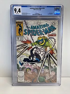 Buy AMAZING SPIDERMAN #299 CGC 9.4 NM Cameo Appearance VENOM McFarlane 1988 🔥🔥 • 163.05£