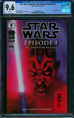 Buy Star Wars Episode I The Phantom Menace #3 ⭐ CGC 9.6 ⭐ DARTH MAUL Dark Horse 1999 • 112.61£