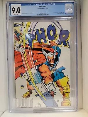 Buy Thor #337 Newsstand Edition First Beta Ray Bill! Cgc Graded 9.0 White Pages • 97.08£