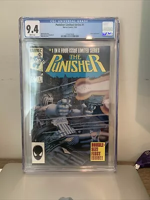 Buy Punisher Limited Series 1 Marvel 1986 Mike Zeck White Pages CGC 9.4🔥🔥 • 116.48£