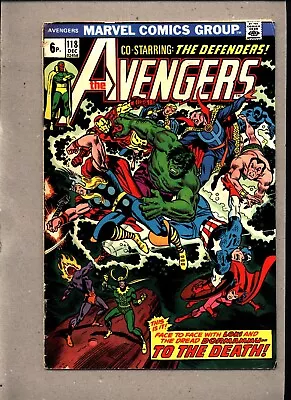 Buy AVENGERS #118_DECEMBER 1973_VG MINUS_AVENGERS Vs DEDENDERS_DORMAMMU_DR. STRANGE! • 0.99£