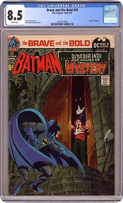 Buy Brave And The Bold #93 CGC 8.5 1971 3855813008 • 271.81£