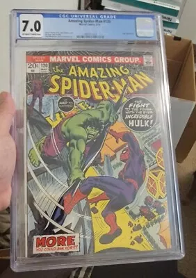 Buy Amazing Spider-Man #120 CGC 7.0 Vs Hulk Appearance ! Kane Romita 1973 Marvel • 85.43£