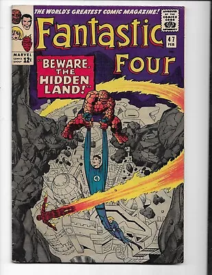 Buy Fantastic Four 47 1966 Marvel Comics VG/F 5.0 1st App Maximus Black Bolt Crystal • 50.48£