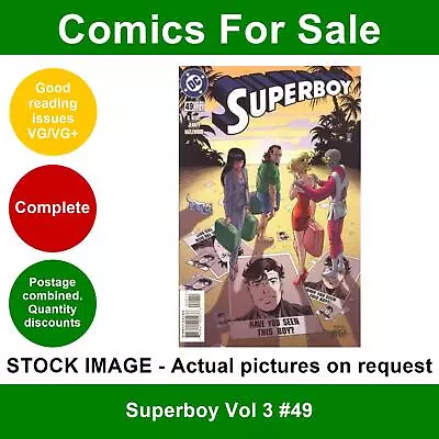 Buy DC Superboy Vol 3 #49 Comic - VG/VG+ 01 March 1998 • 2.49£