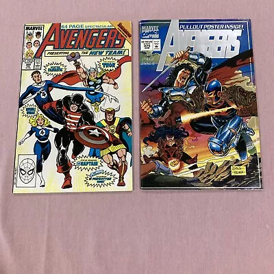 Buy AVENGERS #300 And #375, 1989 & 1994, Thor, FF, Captain America, Ant Man, Hawkeye • 7.77£