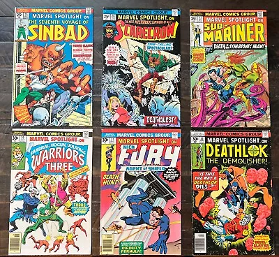 Buy Marvel Spotlight Lot Of 6 Comic Books #25, 26, 27, 30, 31, And 33. • 23.30£