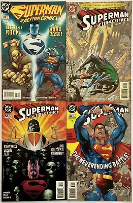 Buy Action Comics Lot (1st Series DC) #734 749 754 760 Superman VF To VF/NM • 6.87£