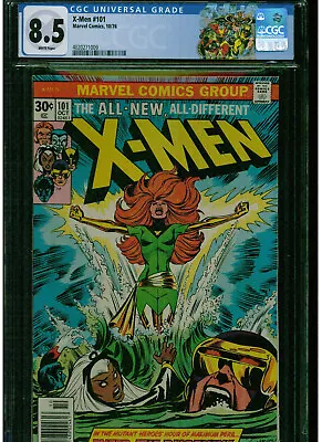 Buy X Men #101 Cgc 8.5 White Pages 1st Appearance Of Phoenix 1976 Major Key Bronze • 734.48£