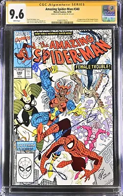 Buy Amazing Spider-Man #340 - Marvel - CGC SS 9.6 NM+ - Signed By Erik Larsen • 138.86£