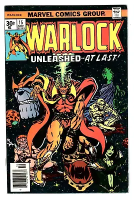 Buy WARLOCK #15 Marvel Comics 1976 Fine 6.0 Starlin Art, Thanos • 14.76£