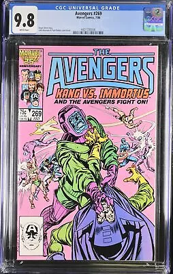 Buy Avengers #269 CGC NM/M 9.8 White Pages Kang Vs. Immortus! Marvel 1986 • 76.11£
