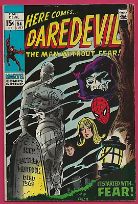 Buy 1969 Marvel Comic DareDevil # 54  Matthew Murdock Died 1969  • 15.55£
