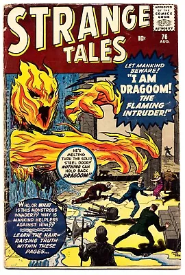 Buy STRANGE TALES #76 G/VG, Kirby, Ditko. Human Torch Prototype, Marvel Comics 1960 • 77.66£