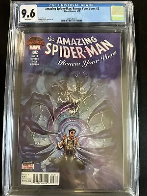 Buy Amazing Spider-Man Renew Your Vowels #2 CGC 9.6 Marvel Comics 2015 White Pages • 46.59£