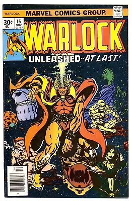 Buy WARLOCK #15 F, Jim Starlin, Thanos, Marvel Comics 1976 • 15.53£