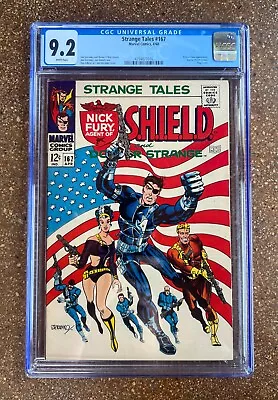 Buy Strange Tales #167 (1968) CGC 9.2 - 1st Cover Val - Fury - Steranko! WHITE PAGES • 271.81£