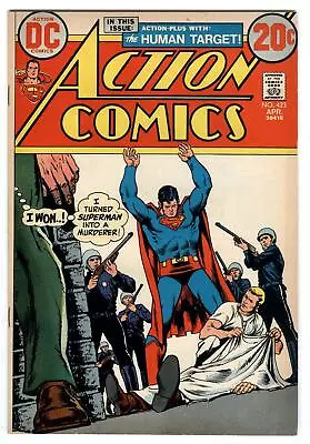 Buy Action Comics #423 DC SUPERMAN Turned Into Murderer- THE HUMAN TARGET April 1973 • 11.64£