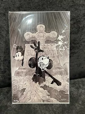 Buy SteamBoat Willie Ltd To 100! NM! B&W Sajad Shah Virgin! Web Spiderman 32 Homage! • 38.83£