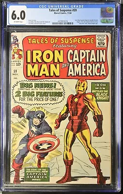 Buy 1964 Tales Of Suspense 59 CGC 6.0 1st Silver Age Captain American Story. • 205.79£