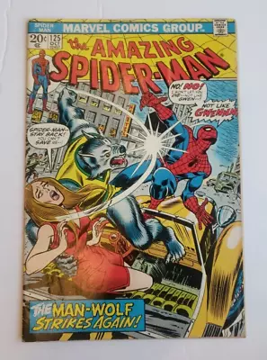 Buy Amazing Spider-man #125 Marvel Comics 1973 Origin Of MAN-WOLF  • 31.06£