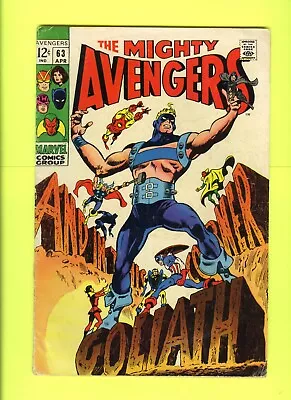 Buy Avengers #63 (Marvel 1963) VG/VG- 3.5/4.0 1st App Clint Barton As Goliath • 15.53£