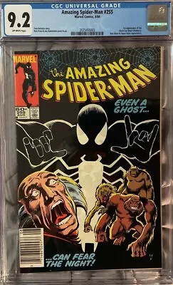 Buy Amazing Spider-Man #255, CGC 9.2, Newsstand Variant,  1st App Black Fox • 77.65£