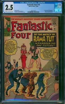 Buy Fantastic Four #19 ⭐ CGC 2.5 ⭐ 1st App Of Rama-Tut! Silver Age Marvel 1963 • 201.14£